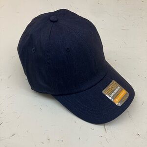 RICHARDSON Outdoor Hat Cap Strap Back Dad Hat NEW Velcro Navy Blue Denim Dark